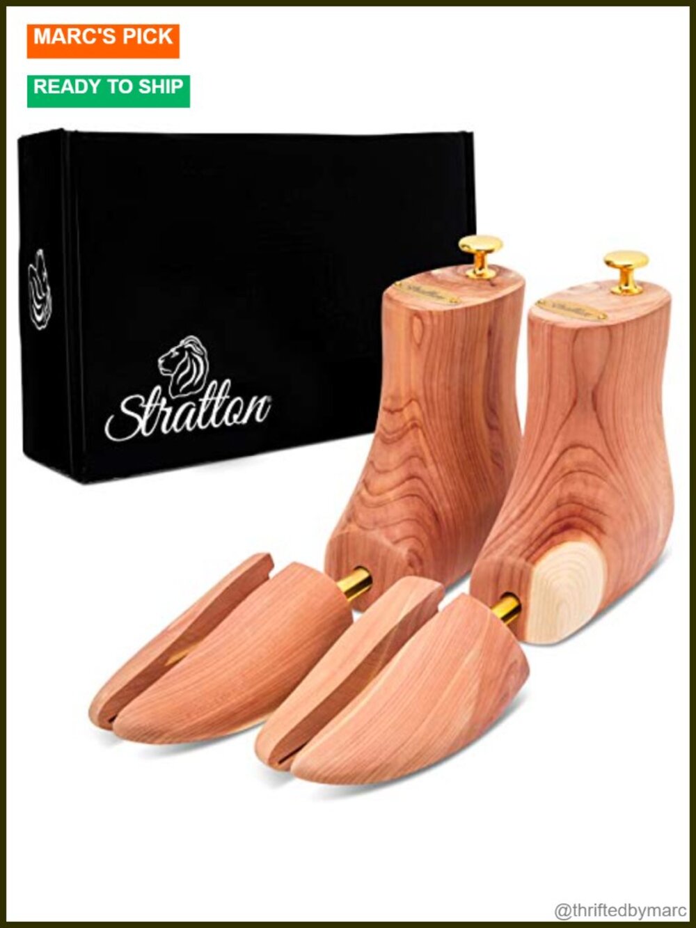 Red Cedar Boot Tree for Men Aromatic Wooden Boot Shaper Adjustable